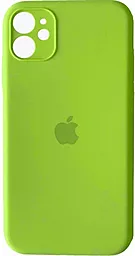 Чехол Silicone Case Full Camera для Apple IPhone 12  Party Green