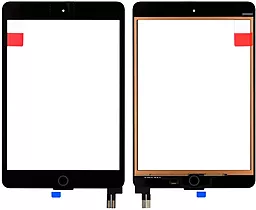 Сенсор (тачскрин) Apple iPad mini 5 (A2124, A2126, A2133, полный комплект с кнопкой Home) (original) Black