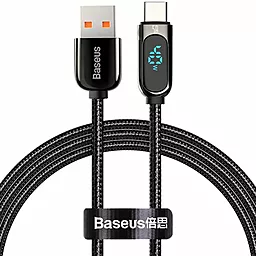 Кабель USB Baseus Display Fast Charging 40w 5a USB Type-C cable black (CATSK-01)