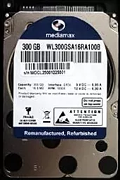 Жесткий диск Mediamax 300GB 10000rpm (WL300GSA64RA100B) Refurbished - фото Жесткий диск Mediamax 300GB 10000rpm (WL300GSA64RA100B) Refurbished