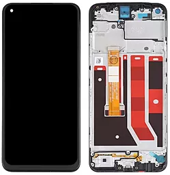 Дисплей Oppo A53s 4G з тачскріном і рамкою, Black