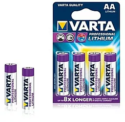 Батарейки Varta AA / R6 Professional Lithium 4шт