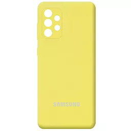Чехол Epik Silicone Cover Full Camera (AA) для Samsung Galaxy A32 4G Желтый / Yellow