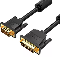 Видеокабель DVI-I(24+5) - VGA 1080p 60hz 1m black (EACBF) Vention - фото Видеокабель DVI-I(24+5) - VGA 1080p 60hz 1m black (EACBF) Vention