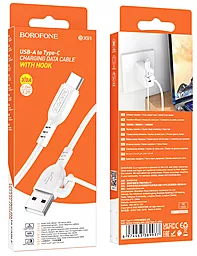 Кабель Borofone BX91 USB-A - Type-C 15w 3a 1м cable White - мініатюра 5