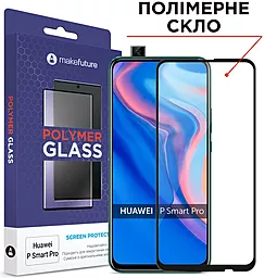 Защитное стекло MAKE Polymer Glass Huawei P Smart Pro 2019 Black (MGPHUPSP)
