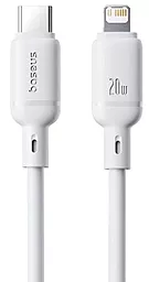 Кабель Baseus Silky Series USB Type-C - Lightning 20w 3a 2м PD сable White (P10377700213-01) - фото Кабель Baseus Silky Series USB Type-C - Lightning 20w 3a 2м PD сable White (P10377700213-01)
