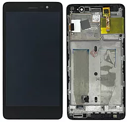 Дисплей Lenovo S860 с тачскрином и рамкой, Black - фото Дисплей Lenovo S860 с тачскрином и рамкой, Black