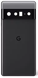 Задняя крышка корпуса Google Pixel 6 Pro, со стеклом камеры, Original Stormy Black - фото Задняя крышка корпуса Google Pixel 6 Pro, со стеклом камеры, Original Stormy Black