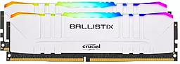 Оперативная память Crucial 16GB (2x8GB) DDR4 3600MHz Ballistix White RGB (BL2K8G36C16U4WL)