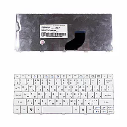 Клавиатура для ноутбука Acer Aspire One D255 D260 D270 с рамкой  White