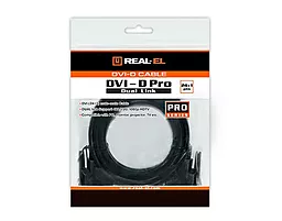 Видеокабель REAL-EL Pro DVI 1.8m Черный - миниатюра 3