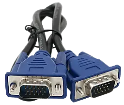 Відеокабель VGA 1080p 60hz 0.5m black (YT-VGA(M) / (M)3+2-0.5m) EasyLife