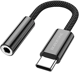 Аудіо-перехідник Borofone BV15 M-F USB Type-C -> 3.5mm Black