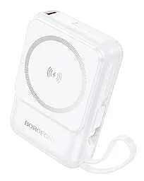 Повербанк Borofone BJ59 Refined 10000 mAh 22.5W White - фото Повербанк Borofone BJ59 Refined 10000 mAh 22.5W White
