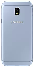 Задняя крышка корпуса Samsung Galaxy J3 2017 J330F со стеклом камеры  Blue