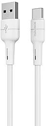 Кабель Borofone BX30 USB-A - Type-C 15w 3a 1м cable White