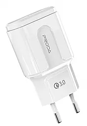 Мережевий зарядний пристрій з швидкою зарядкою Proda 15w QC3.0 home charger white (PD-A15)