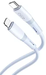 Кабель XO NB-Q226A Silicone USB Type-C - Lightning 27w 3a 1м PD сable Blue - фото Кабель XO NB-Q226A Silicone USB Type-C - Lightning 27w 3a 1м PD сable Blue