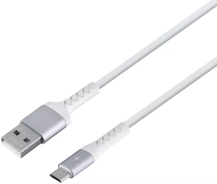 Кабель Remax USB-A - micro USB 10.5w 1м cable White (RC-161m) - фото 1
