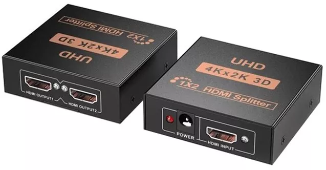 Видео сплиттер HDMI 1x2 v1.4 4k 30hz black Dynamode - фото 2