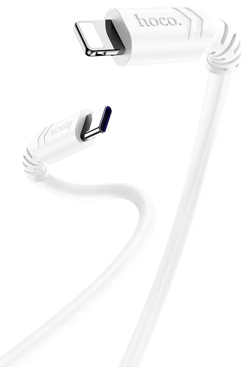 Кабель Hoco X62 Fortune USB Type-C - Lightning 20w 3a 1м PD сable White - фото 2