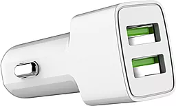 Автомобильное зарядное устройство ColorWay Auto ID 2.4a 2xUSB-A ports car charger white (CW-CHA009-WT) - фото Автомобильное зарядное устройство ColorWay Auto ID 2.4a 2xUSB-A ports car charger white (CW-CHA009-WT)