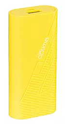 Повербанк Optima OPB-4 4000 mAh Yellow - фото Повербанк Optima OPB-4 4000 mAh Yellow