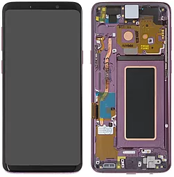 Дисплей Samsung Galaxy S9 G960 з тачскріном і рамкою, сервісний оригінал, Purple