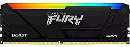 Оперативна пам'ять Kingston Fury 32 GB (2x16GB) DDR4 3200 MHz Beast RGB Black (KF432C16BB2AK2/32) - мініатюра 2