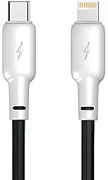 USB PD Кабель Gelius GP-UCN001CL Full Silicon 20W 1.2M USB Type-C - Lightning Cable Black/White