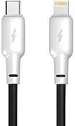 Кабель Gelius GP-UCN001CL Full Silicon USB Type-C - Lightning 20w 2.4a 1.2м PD сable Black/White - фото Кабель Gelius GP-UCN001CL Full Silicon USB Type-C - Lightning 20w 2.4a 1.2м PD сable Black/White