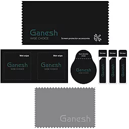 Защитное стекло Ganesh (Full Cover) для Apple iPhone 12 Pro Max (6.7")  Черный - миниатюра 3