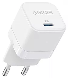 Сетевое зарядное устройство Anker PowerPort III 20W Cube White (A2149G21)