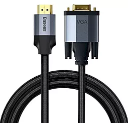 Видеокабель HDMI - VGA 1080 60hz 2m black-grey (CAKSX-K0G) Baseus - фото Видеокабель HDMI - VGA 1080 60hz 2m black-grey (CAKSX-K0G) Baseus