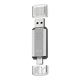 Флешка T&G 32gb USB/Type C 009 Silver