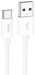 USB Кабель Hoco X87 Magic Silicone 3A USB Type-C Cable White