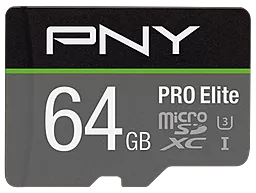 Карта памяти PNY microSDXC PRO Elite 64GB (P-SDU64GV31100PRO-GE)