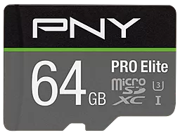 Карта пам'яті PNY microSDXC PRO Elite 64GB (P-SDU64GV31100PRO-GE) - фото Карта пам'яті PNY microSDXC PRO Elite 64GB (P-SDU64GV31100PRO-GE)