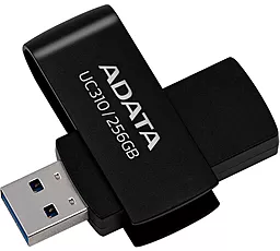 Флешка ADATA 256 GB UC310 USB 3.2 Black (UC310-256G-RBK) - фото Флешка ADATA 256 GB UC310 USB 3.2 Black (UC310-256G-RBK)