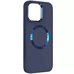 Чохол Epik Bonbon Metal Style with MagSafe для Apple iPhone 13 Cosmos Blue