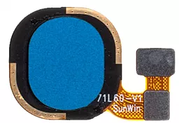 Шлейф Tecno Spark 7 со сканером отпечатка пальца Blue