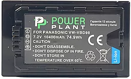 Аккумулятор для видеокамеры Panasonic VW-VBD98 (10400 mAh) CB970100 PowerPlant
