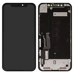 Дисплей Apple iPhone XR с тачскрином и рамкой, оригинал, Black - фото Дисплей Apple iPhone XR с тачскрином и рамкой, оригинал, Black