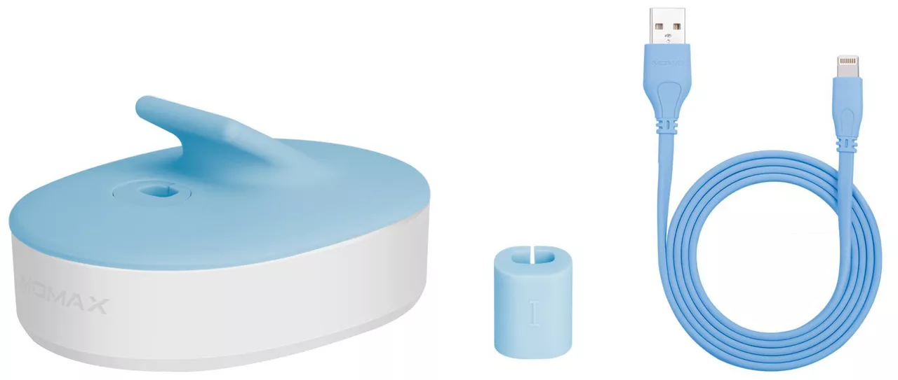 Беспроводная док-станция Momax U.Dock 2.4a Lightning Docking blue (UD1LB) - фото 6
