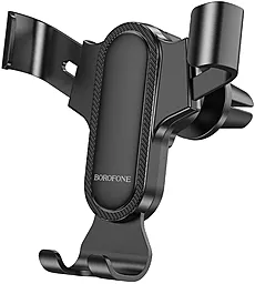 Держатель с автозажимом Borofone BH74 In- Black - фото Держатель с автозажимом Borofone BH74 In- Black