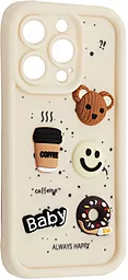 Чехол Pretty Things Case для Apple iPhone 13 Pro Max White / Always Happy Donut - фото Чехол Pretty Things Case для Apple iPhone 13 Pro Max White / Always Happy Donut