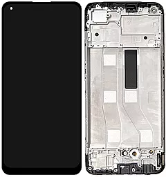 Дисплей Oppo A74 4G с тачскрином и рамкой, (TFT), Black
