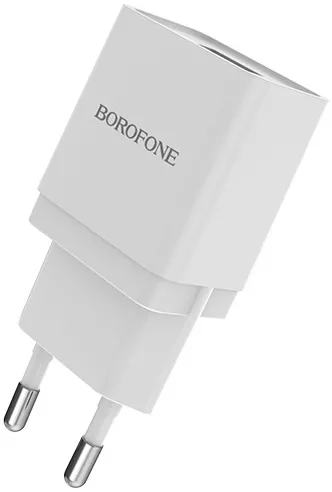 Сетевое зарядное устройство Borofone BA19A Nimble 1a home charger white - фото 1