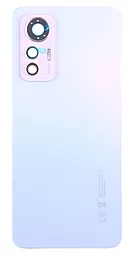 Задняя крышка корпуса Xiaomi 12 Lite со стеклом камеры Lite Pink - фото Задняя крышка корпуса Xiaomi 12 Lite со стеклом камеры Lite Pink